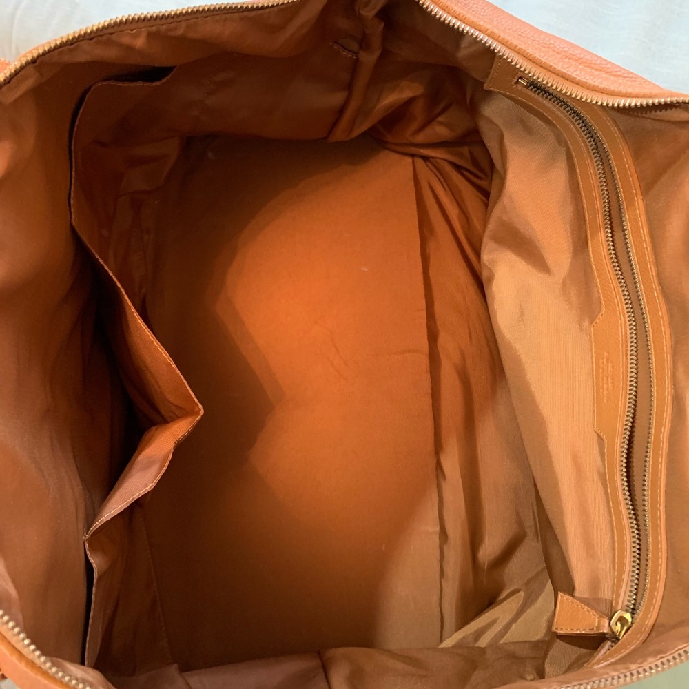 Smythson Cognac Leather Travel Bag - Picture 4 of 10